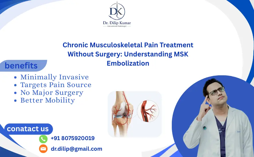 Chronic Musculoskeletal Pain Treatment Without Surgery: Understanding MSK Embolization